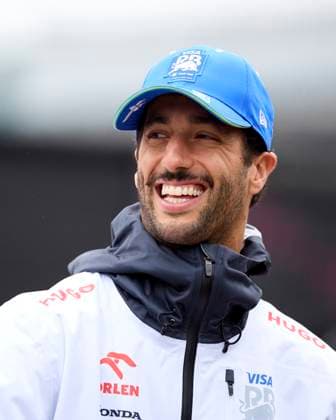 F1 Grand Prix of Great Britain - Practice Daniel Ricciardo of Australia and Visa Cash App RB Formula One Team arrives in the paddock during practice ahead of the F1 Grand Prix of Great Britain at Silverstone Circuit on July 5, 2024, in Northampton, England. Northampton Silverstone Circuit Northampton England RL_GPF1GB24_00233 Copyright: xRicardoxLarreinax