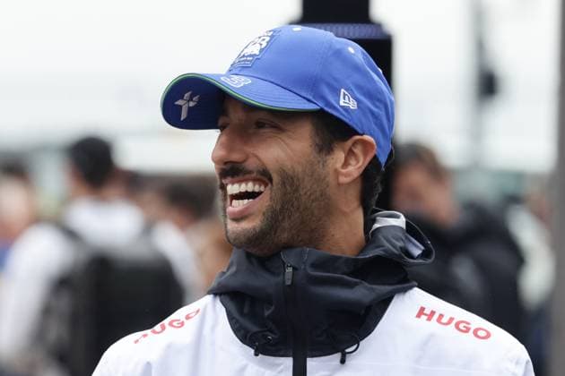F1 British Grand Prix 2024 Practice 1 Daniel Ricciardo of RB before first practice ahead of the Formula 1 British Grand Prix at Silverstone Circuit in Northampton, Great Britain on July 5, 2024. Northampton United Kingdom  Copyright: xJakubxPorzyckix originalFilename:porzycki-f1britis240705_npmR9.jpg