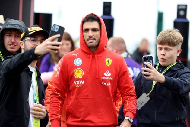 05 07 2024, xrarjax, Motorsport FIA Formula 1, British Grand Prix 2024 emspor, v l Carlos Sainz Ferrari starting number 55 Silverstone
