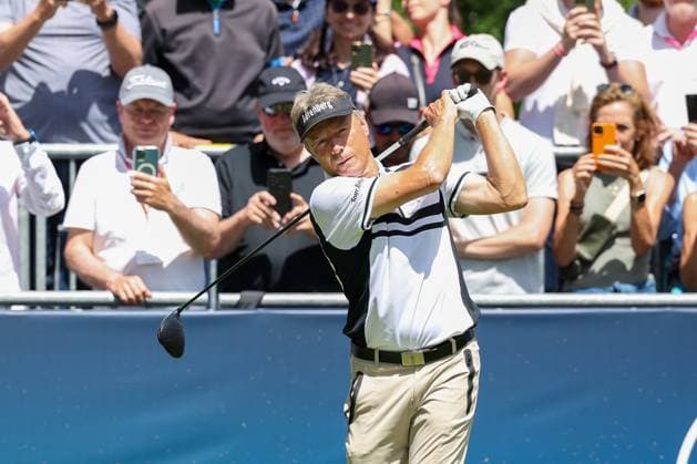 Bernhard Langer GER on the tee, Tee 1, BMW International Open 2024, Golf, DP World Tour, Men, Round 2, 05 07 2024 Eichenried Bavaria Germany Copyright: xkolbert-press ChristianxKolbertx
