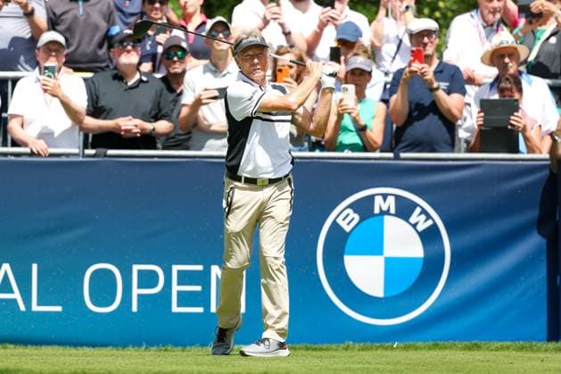 Bernhard Langer GER on the tee, Tee 1, BMW International Open 2024, Golf, DP World Tour, Men, Round 2, 05 07 2024 Eichenried Bavaria Germany Copyright: xkolbert-press ChristianxKolbertx