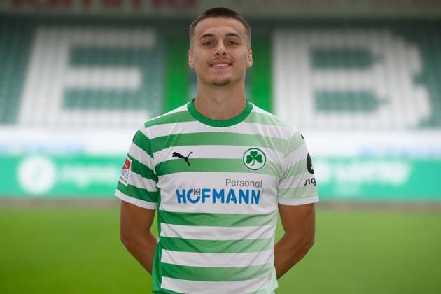 Leander Popp SpVgg Greuther Fürth 04 07 2024 SpVgg Greuther Fürth Kleeblatt Spielvereinigung 2 Fußball Bundesliga BL Saison 2024 2025 Photo appointment Portrait appointment Presentation Press appointment Single photo Single photo Portrait Portrait Headshot