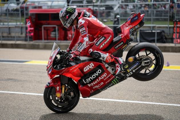 Sport Themen der Woche KW27 Sport Bilder des Tages Foto IPP Enrico Schiavi Sachsenring Oberlungwitz 05-07-2024 MotoGP Gran Premio Motociclismo di Germania 2024 FP1 nella foto: Enea Bastianini - Ducati Lenovo Team Oberlungwitz italy  Copyright: xR4924_italyphotopressx