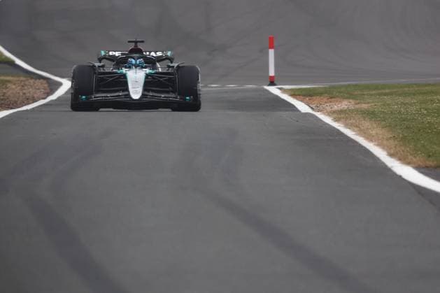 F1 British Grand Prix 2024 Practice 1 George Russell of Mercedes during first practice ahead of the Formula 1 British Grand Prix at Silverstone Circuit in Northampton, Great Britain on July 5, 2024. Northampton United Kingdom  Copyright: xJakubxPorzyckix originalFilename:porzycki-f1britis240705_npfgV.jpg