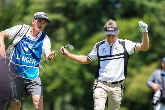Bernhard Langer GER on the fairway, BMW International Open 2024, Golf, DP World Tour, Men, Round 2, 05 07 2024 Eichenried Bavaria Germany Copyright: xkolbert-press ChristianxKolbertx