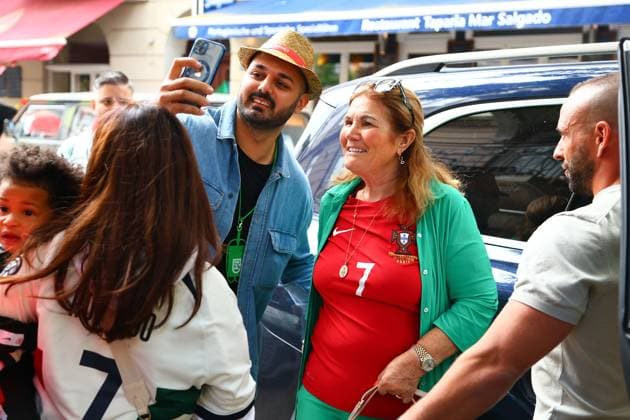 EURO 2024, Portugal - France, arrival of Ronaldos family