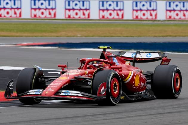 F1 Grand Prix of Great Britain - Practice Carlos Sainz of Spain driving the (55) Scuderia Ferrari SF-24 on track during practice ahead of the F1 Grand Prix of Great Britain at Silverstone Circuit on July 5, 2024, in Northampton, England. Northampton Silverstone Circuit Northampton England RL_GPF1GB24_00284 Copyright: xRicardoxLarreinax