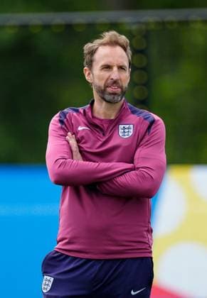 Gareth Southgate manager of England England Training, UEFA European Championship, EM, Europameisterschaft 2024, Quarter Final, Football, Spa & Golf Resort Weimarer Land, Blankenhain, Germany, 05 Jul 2024 EDITORIAL USE ONLY No use with unauthorised audio, video, data, fixture lists, club league logos or live services. Online in-match use limited to 120 images, no video emulation. No use in betting, games or single club league player publications. Copyright: xDavexShopland Shutterstockx 14568246ah