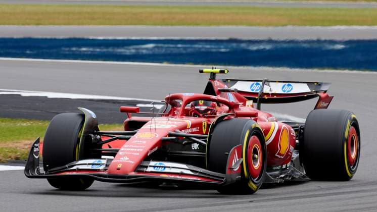 F1 Grand Prix of Great Britain - Practice Carlos Sainz of Spain driving the (55) Scuderia Ferrari SF-24 on track during practice ahead of the F1 Grand Prix of Great Britain at Silverstone Circuit on July 5, 2024, in Northampton, England. Northampton Silverstone Circuit Northampton England RL_GPF1GB24_00323 Copyright: xRicardoxLarreinax