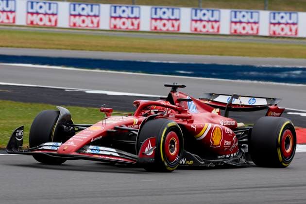 F1 Grand Prix of Great Britain - Practice Charles Leclerc of Monaco driving the (16) Scuderia Ferrari SF-24 on track during practice ahead of the F1 Grand Prix of Great Britain at Silverstone Circuit on July 5, 2024, in Northampton, England. Northampton Silverstone Circuit Northampton England RL_GPF1GB24_00332 Copyright: xRicardoxLarreinax