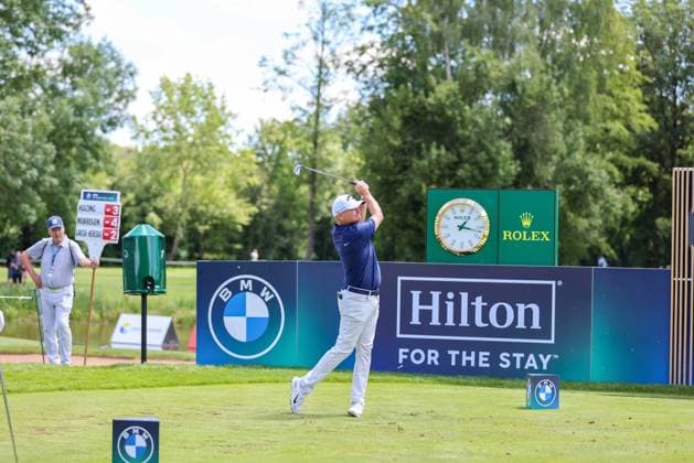 MUNICH, GERMANY - 05.07.2024: James MORRISON (ENG). The BMW International Open at Golfclub Munchen Eichenried on July 05, 2024 in Germany.