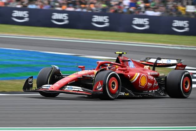 5th July 2024; Silverstone Circuit, Northamptonshire, England; Formula 1 2024 Qatar Airways British F1 Grand Prix; Free Practice Day; Carlos Sainz Jr. (55) of Ferrari in the Ferrari SF-24 car during the first practice session  ActionPlus12664132 SimonxWest