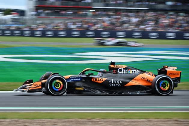 5th July 2024; Silverstone Circuit, Northamptonshire, England; Formula 1 2024 Qatar Airways British F1 Grand Prix; Free Practice Day; Oscar Piastri (81) of McLaren in the McLaren MCL60 car during the first practice session  ActionPlus12664141 SimonxWest