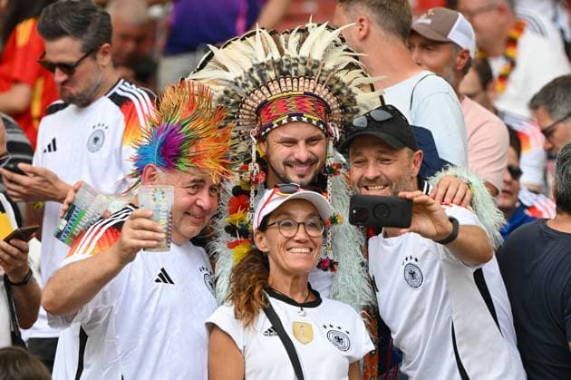 Soccer, Men, Season 2023 24, Euro EM 2024, Quarterfinals in Stuttgart, Spain Germany, The fans of Germany , 05 07 2024, Copyright: xMatthiasxKochx
