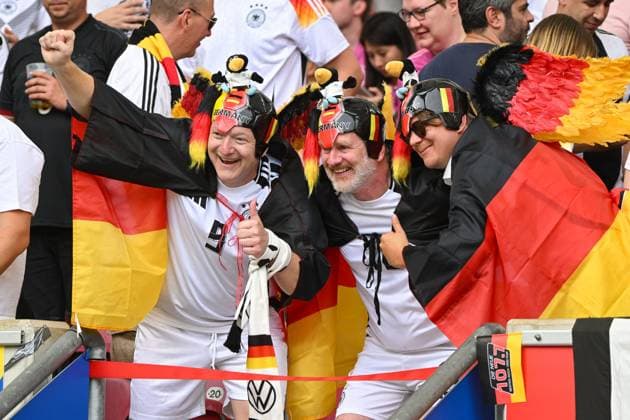 Soccer, Men, Season 2023 24, Euro EM 2024, Quarterfinals in Stuttgart, Spain Germany, The fans of Germany , 05 07 2024, Copyright: xMatthiasxKochx