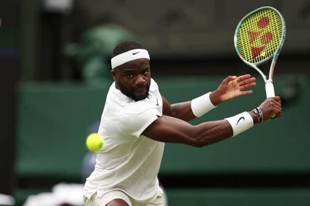 Frances Tiafoe of USA Wimbledon Tennis Championships, Day 5, The All England Lawn Tennis and Croquet Club, London, UK - 05 Jul 2024  Copyright: xEllaxLing Shutterstockx 14571053x