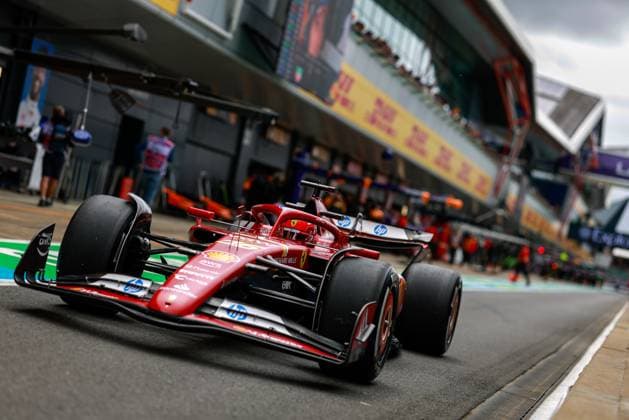 16 Charles Leclerc MCO, Scuderia Ferrari HP , F1 Grand Prix of Great Britain at Silverstone Circuit on July 5, 2024 in Silverstone, Great Britain Photo by HOCH ZWEI Silverstone Great Britain