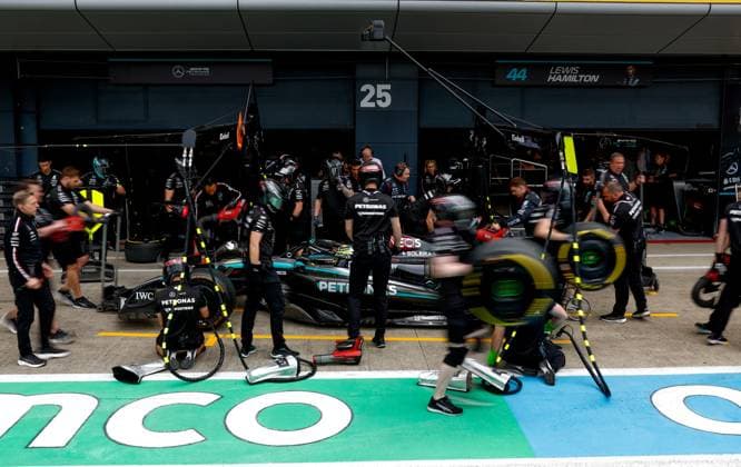 44 Lewis Hamilton GBR, Mercedes AMG Petronas F1 Team , F1 Grand Prix of Great Britain at Silverstone Circuit on July 5, 2024 in Silverstone, Great Britain Photo by HOCH ZWEI Silverstone Great Britain