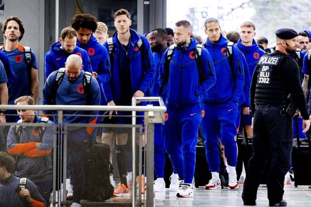 EURO 2024, Netherlands national team, arrival of the team in Berlin-Spandau