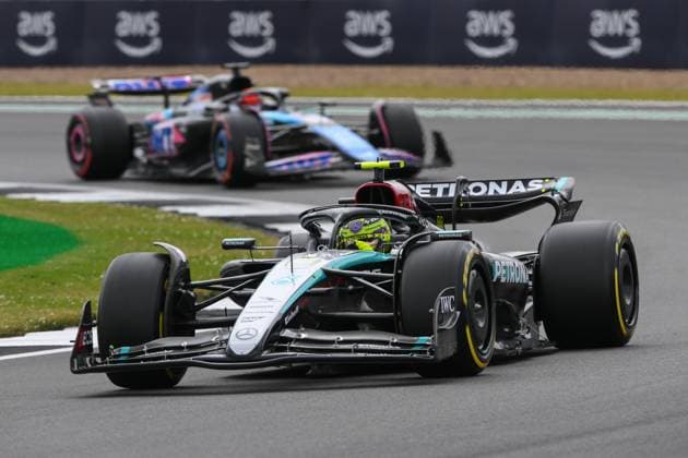 F1 Grand Prix of Great Britain - Practice Lewis Hamilton of Great Britain and Mercedes-AMG Petronas F1 is participating in the Formula 1 Qatar Airways British Grand Prix at the Silverstone Circuit in Towcester, England, on July 5, 2024. Towcester United Kingdom  Copyright: xMIxNewsx originalFilename:fletcher-formula1240705_np1Bl.jpg