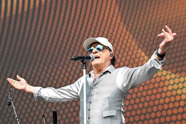 Berlin, Germany 5 July 2024 European Football Championship 2024 In the picture Peter Schilling during his performance Major Tom Completely detached, the audience researches Copyright: xFotostandx xReuhlx