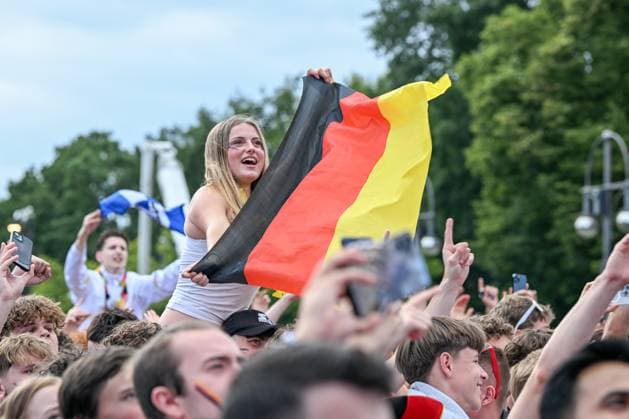 EURO 2024, Spain - Germany, atmosphere on the fan mile in Berlin