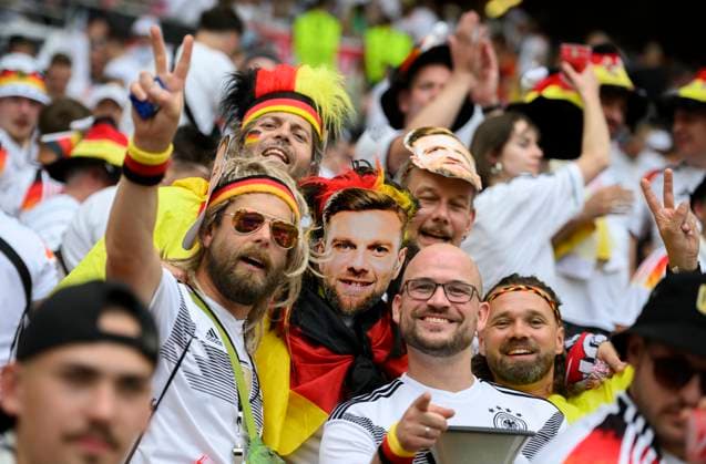 Feature, Fans from GER with Niclas FUELLKRUG Füllkrug GER Masks Quarterfinal, Match M45, Spain ESP Germany GER , on 05 07 2024 in Stuttgart Germany European Football Championship 2024 from 14 06 14 07 2024 in Germany Â