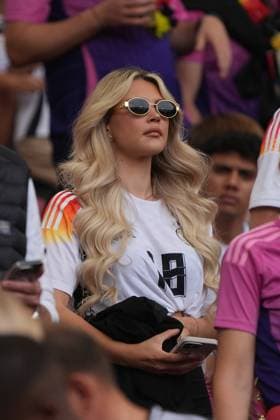 Lea Prinz, girlfriend of Maximilian Mittelstädt Germany Germany, 18 Stuttgart 05 07 2024 Germany vs Spain, EURO2024, quarter-finals, M45, EM Arena Stuttgart