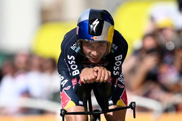 Tour de France 2024 - Stage 07 GEVREY-CHAMBERTIN, FRANCE - JULY 04 : Roglic Primoz (SVN) of BORA - hansgrohe during stage 7 of the 111th edition of the Tour de France 2024 cycling race, an individual time-trial of 25,3 kms with start in Nuits-Saint-Georges and finish in Gevrey-Chambertin on July 04, 2024 in Gevrey-Chambertin, France, 04 07 2024 Gevrey-Chambertin France  Copyright: xNicoxVereeckenx