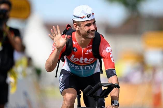 Tour de France 2024 - Stage 07 GEVREY-CHAMBERTIN, FRANCE - JULY 04 : Campenaerts Victor (BEL) of Lotto Dstny during stage 7 of the 111th edition of the Tour de France 2024 cycling race, an individual time-trial of 25,3 kms with start in Nuits-Saint-Georges and finish in Gevrey-Chambertin on July 04, 2024 in Gevrey-Chambertin, France, 04 07 2024 Gevrey-Chambertin France  Copyright: xNicoxVereeckenx