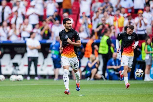 UEFA EURO 2024 Spain Germany 05 07 2024 Ilkay Gündogan Germany, 21 , Pascal Groß Germany, 5 UEFA EURO 2024 Spain Germany Stuttgart Arena, Stuttgart on 05 07 2024 Copyright: xBEAUTIFULxSPORTS Wunderlx