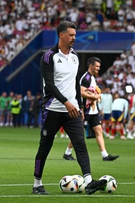 05 07 2024, xpsx, Football EM 2024 1 4 Final, Germany Spain emspor, v l Sandro Wagner Germany, Co Coach DFL DFB REGULATIONS PROHIBIT ANY USE OF PHOTOGRAPHS as IMAGE SEQUENCES and or QUASI VIDEO Stuttgart