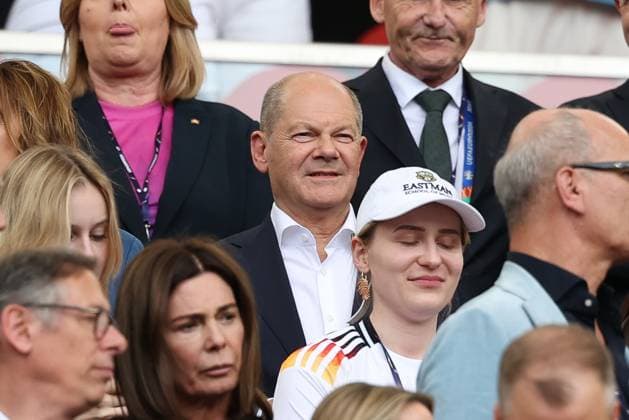 Chancellor of the Federal Republic of Germany Olaf Scholz, Spain vs Germany, Football, UEFA Euro 2024, Quarter-finals, 05 07 2024 Stuttgart Baden Wuerttemberg Germany Copyright: xkolbert-press ChristianxKolbertx