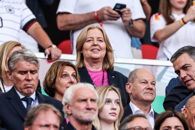 Sport, Football, UEFA EURO 2024 quarter-finals Spain Germany 05 07 2024, Stuttgart Arena Bärbel Bas President of the Bundestag, SPD Stuttgart Stuttgart Arena Baden Württemberg Germany