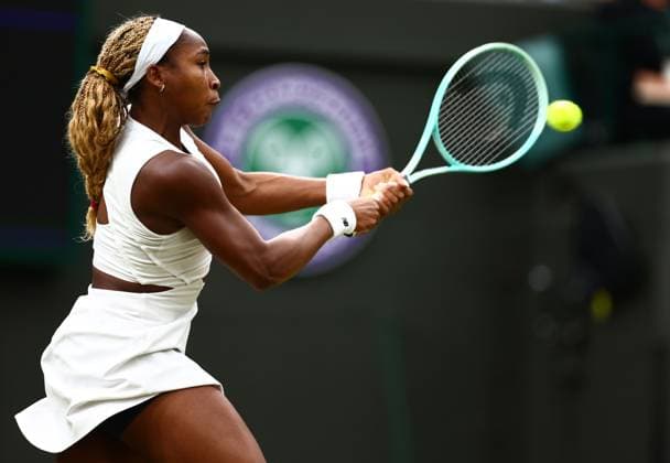 Coco Gauff during her third round match Wimbledon Tennis Championships, Day 5, The All England Lawn Tennis and Croquet Club, London, UK - 05 Jul 2024  Copyright: xJamesxMarsh Shutterstockx 14571051dj
