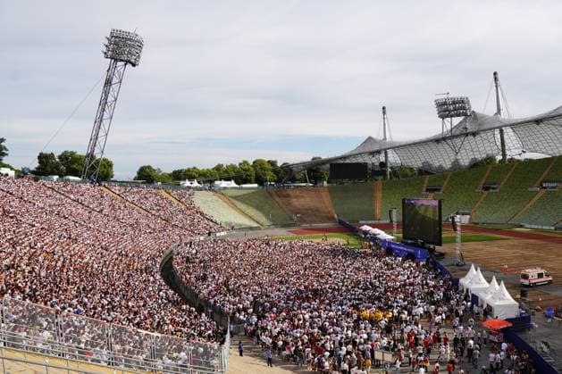 EURO 2024, Spain - Germany, Public Viewing in the Olympic Park Munich