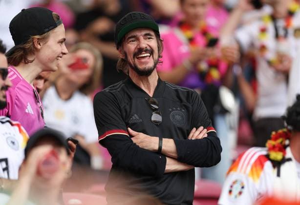 05 07 2024, European Football Championship, UEFA EURO 2024, Spain Germany, quarter-finals, Stuttgart Arena, f l , Thomas Hayo in the German fan block Copyright: HMBxMedia