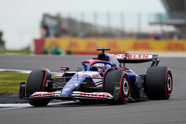 F1 Grand Prix of Great Britain - Practice Daniel Ricciardo of Australia driving the (3) Visa Cash App RB Formula One Team VCARB 01 on track during practice ahead of the F1 Grand Prix of Great Britain at Silverstone Circuit on July 5, 2024, in Northampton, England. Northampton Silverstone Circuit Northampton England RL_GPF1GB24_00513 Copyright: xRicardoxLarreinax