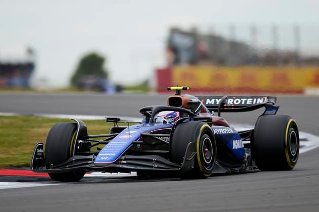 F1 Grand Prix of Great Britain - Practice Logan Sargeant of United States driving the (2) Williams FW46 Mercedes on track during practice ahead of the F1 Grand Prix of Great Britain at Silverstone Circuit on July 5, 2024, in Northampton, England. Northampton Silverstone Circuit Northampton England RL_GPF1GB24_00530 Copyright: xRicardoxLarreinax