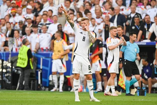 Soccer, Men, Season 2023 24, Euro EM 2024, Quarterfinals in Stuttgart, Spain Germany, Toni Kroos Germany , 05 07 2024, Copyright: xMatthiasxKochx