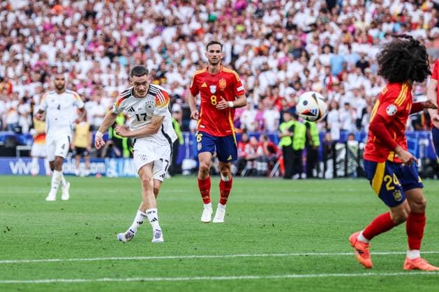 Sport, Football, UEFA EURO 2024 quarter-finals Spain Germany 05 07 2024, Stuttgart Arena Florian Wirtz Germany, 17 Stuttgart Stuttgart Arena Baden Württemberg Germany