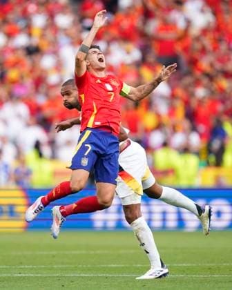 GER: Spain v Germany. UEFA EURO, EM, Europameisterschaft,Fussball 2024 Alvaro Morata of Spain and Jonatahn Tah of Germany during the UEFA Euro 2024 match between Spain and Germany. Quarter Finals, played at Stuttgart Arena Stadium on July 5, 2024 in Stuttgart, Germany. kpng Copyright: xSergioxRuizx xPRESSINPHOTOx PS_240705_ESP_GER_068