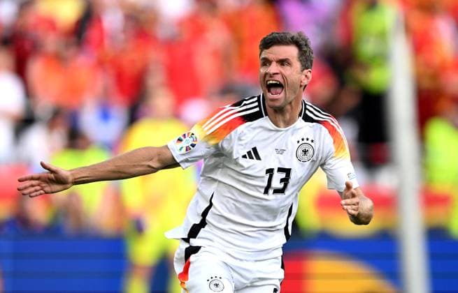Football Euro 2024 quarter-finals 05 07 2024 Spain Germany Thomas Mueller Germany