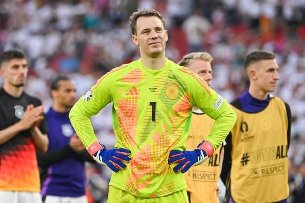 Soccer, Men, Season 2023 24, Euro EM 2024, Quarterfinals in Stuttgart, Spain Germany, Goalkeeper Manuel Neuer Germany , 05 07 2024, Copyright: xMatthiasxKochx