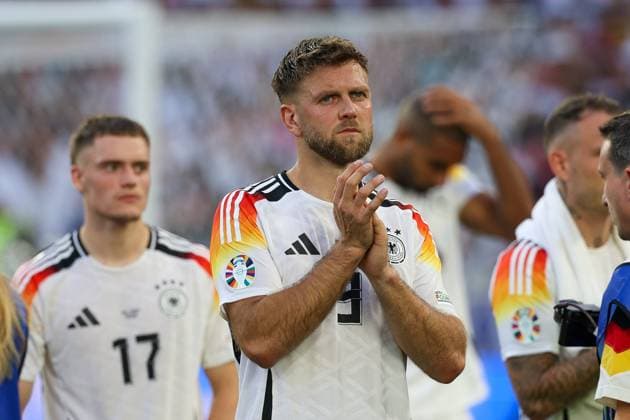 disappointment at Niclas Fuellkrug 9 Germany with tears in his eyes over elimination, Spain vs Germany, football, UEFA Euro 2024, quarter-finals, 05 07 2024 Stuttgart Baden Wuerttemberg Germany Copyright: xkolbert-press ChristianxKolbertx