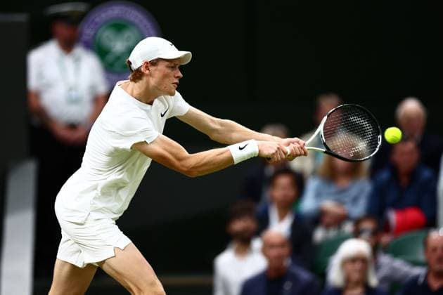 Jannik Sinner during his third round match Wimbledon Tennis Championships, Day 5, The All England Lawn Tennis and Croquet Club, London, UK - 05 Jul 2024  Copyright: xJamesxMarsh Shutterstockx 14571051hi