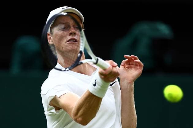 Jannik Sinner during his third round match Wimbledon Tennis Championships, Day 5, The All England Lawn Tennis and Croquet Club, London, UK - 05 Jul 2024  Copyright: xJamesxMarsh Shutterstockx 14571051hg