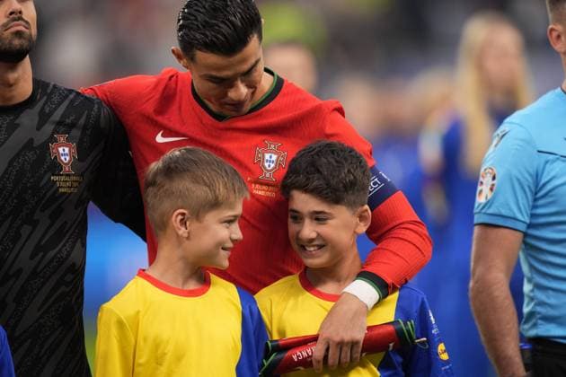 Portugal s Cristiano Ronaldo during a quarterfinal match between Portugal and France at the Euro 2024 soccer tournament in Hamburg, Germany - Friday July 5, 2024. - Soccer .  Copyright: xFabioxFerrari LaPressex