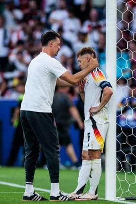 UEFA EURO 2024 Spain Germany 05 07 2024 Sandro Wagner Co Coach Germany consoles Joshua Kimmich Germany, 6 UEFA EURO 2024 Spain Germany Stuttgart Arena, Stuttgart on 05 07 2024 Copyright: xBEAUTIFULxSPORTS Wunderlx