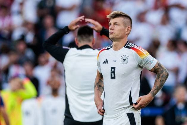 UEFA EURO 2024 Spain Germany 05 07 2024 Toni Kroos Germany, 8 UEFA EURO 2024 Spain Germany Stuttgart Arena, Stuttgart on 05 07 2024 Copyright: xBEAUTIFULxSPORTS Wunderlx